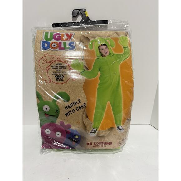 UglyDolls Ox Costume Child Small 4-6 – 3 Piece Hooded Jumpsuit & Gloves – New - Picture 1 of 2